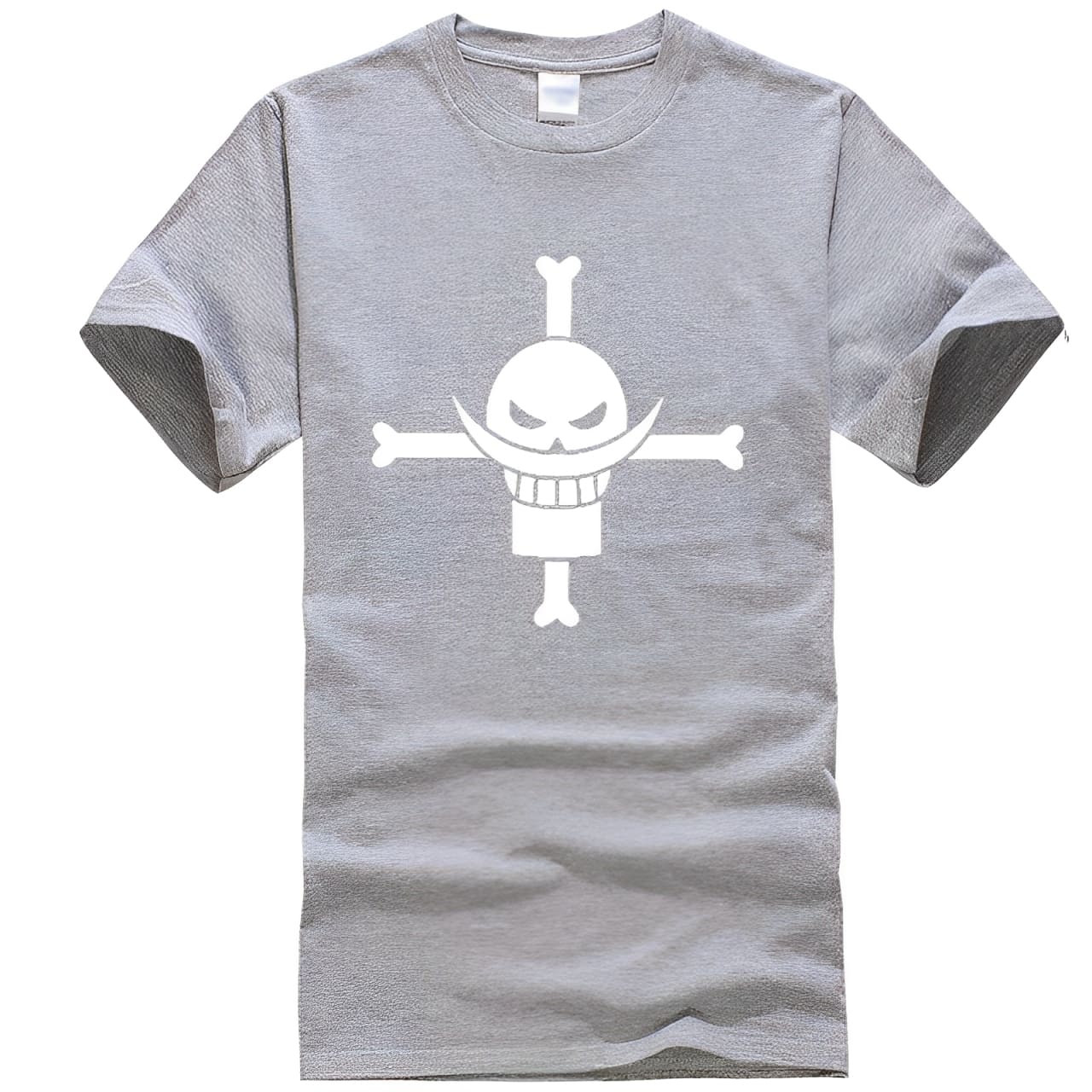 t shirt one piece barbe blanche gris