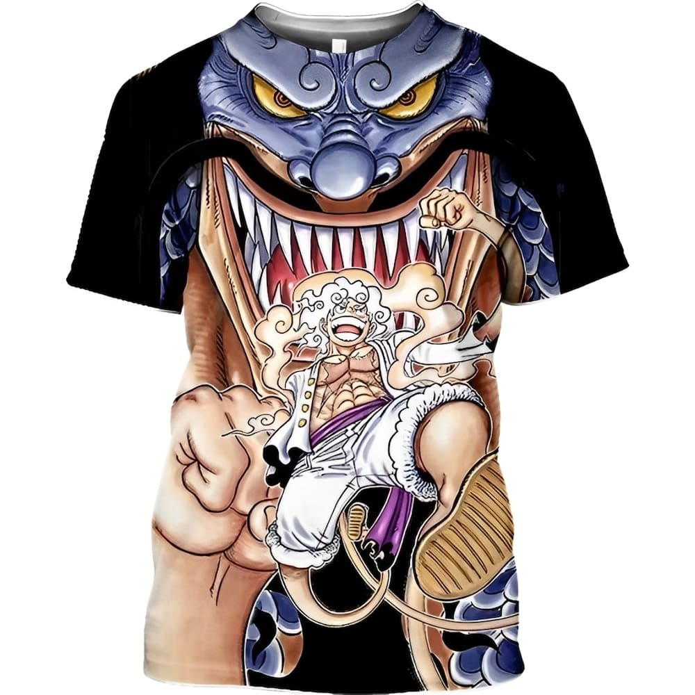 t shirt one piece luffy kaido