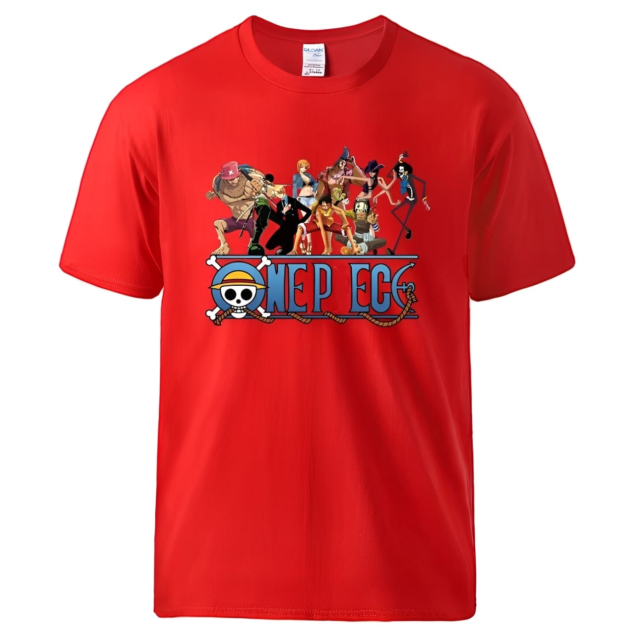 t shirt one piece nakama rouge