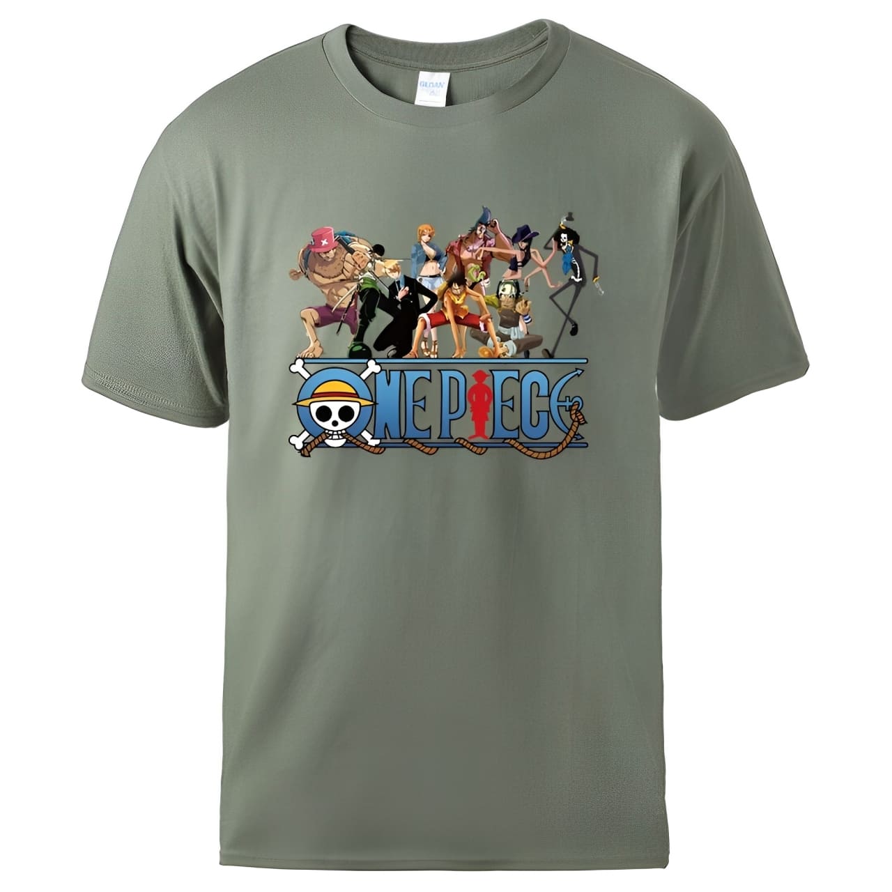 t shirt one piece nakama kaki
