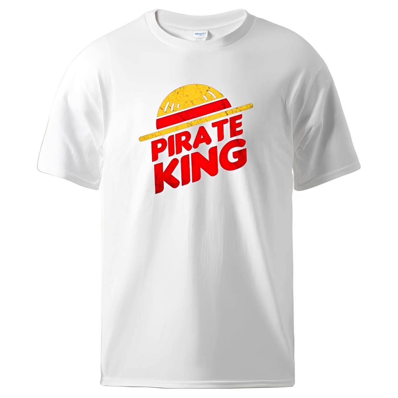 t shirt one piece pirate king blanc