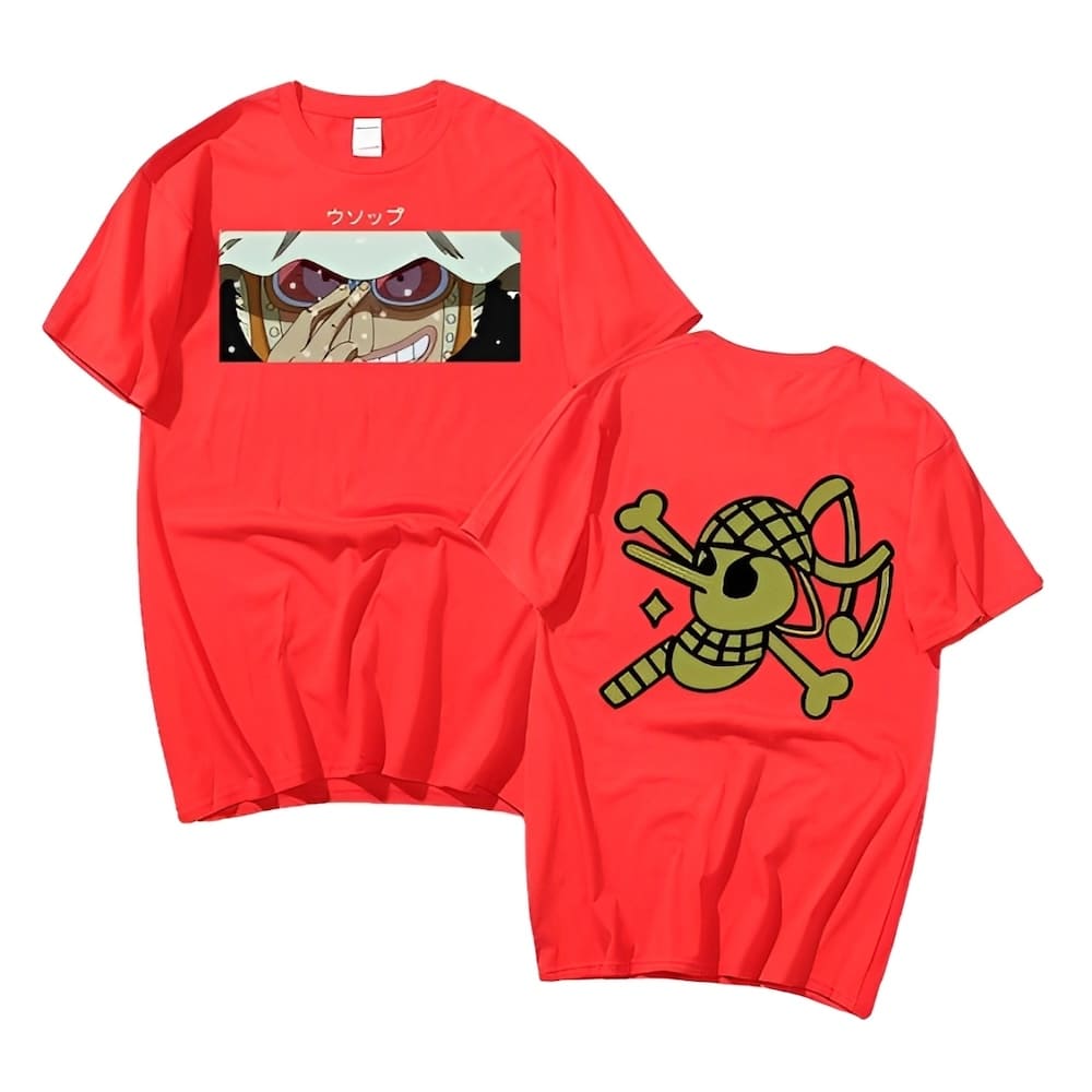 t shirt one piece usopp rouge