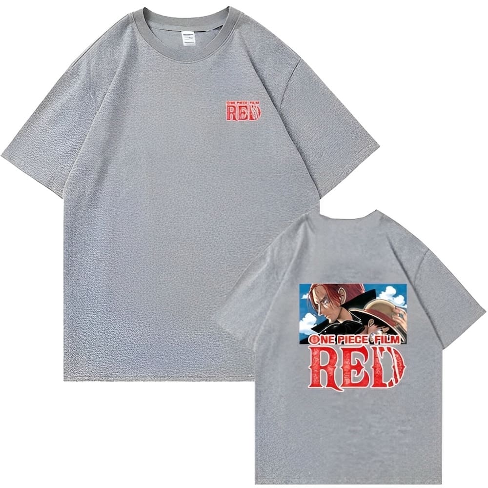 t shirt one piece red movie gris