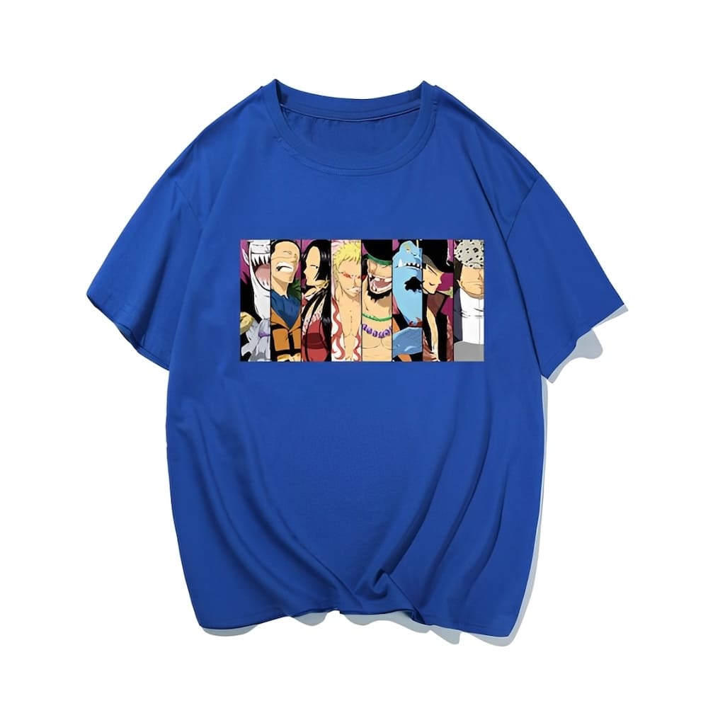 t shirt one piece shichibukai blue