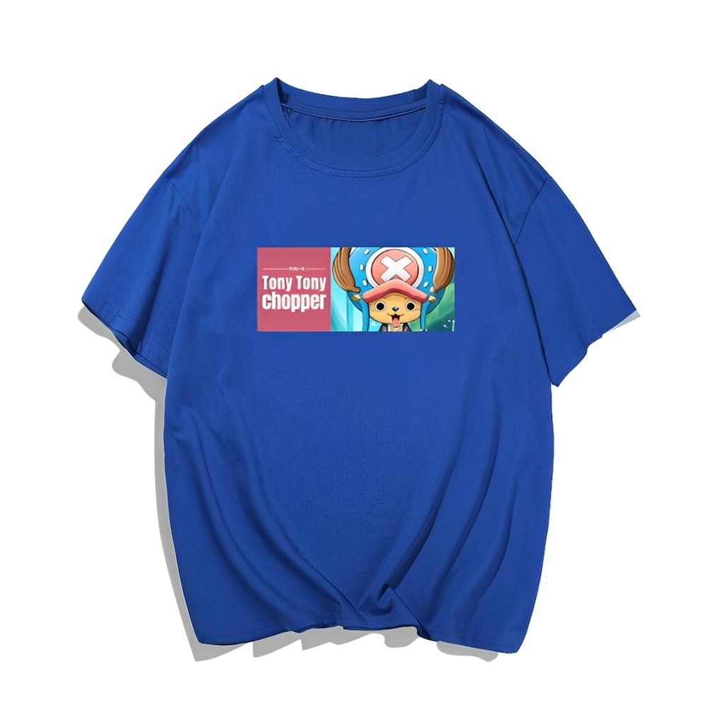 t shirt one piece tony chopper blue