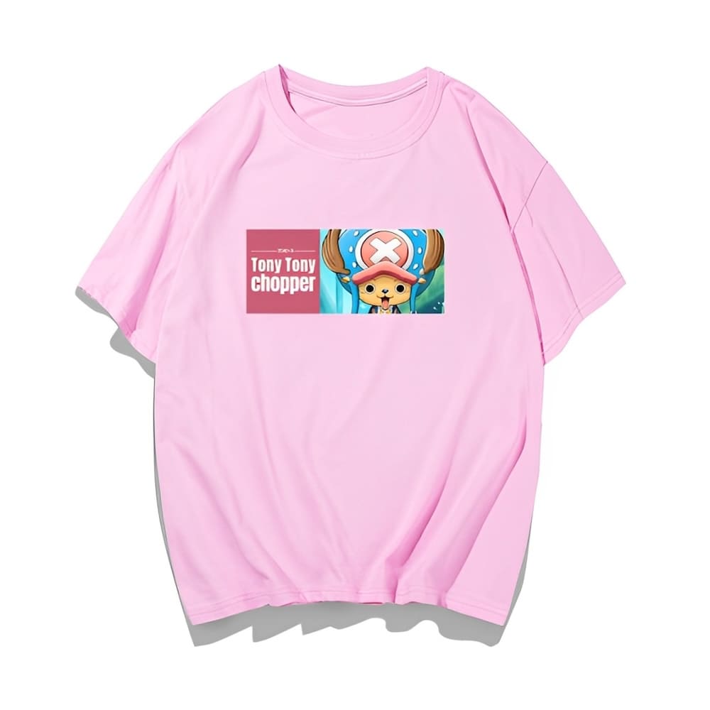 t shirt one piece tony chopper pink