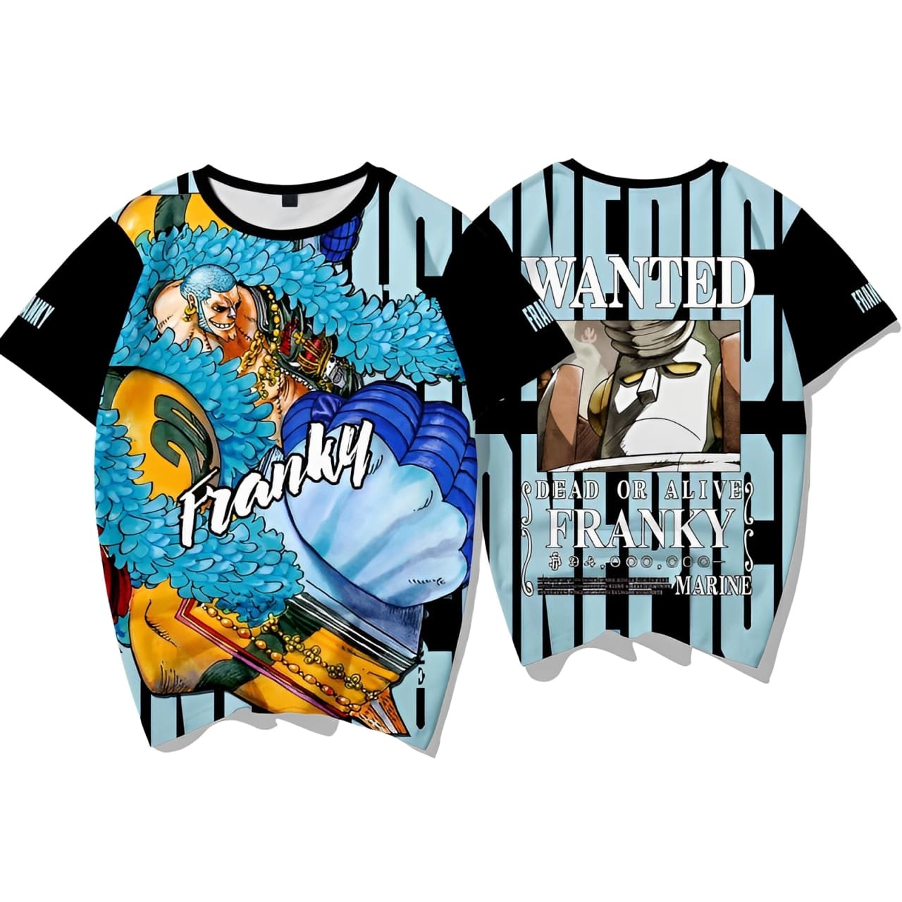 t shirt one piece wanted franky 1