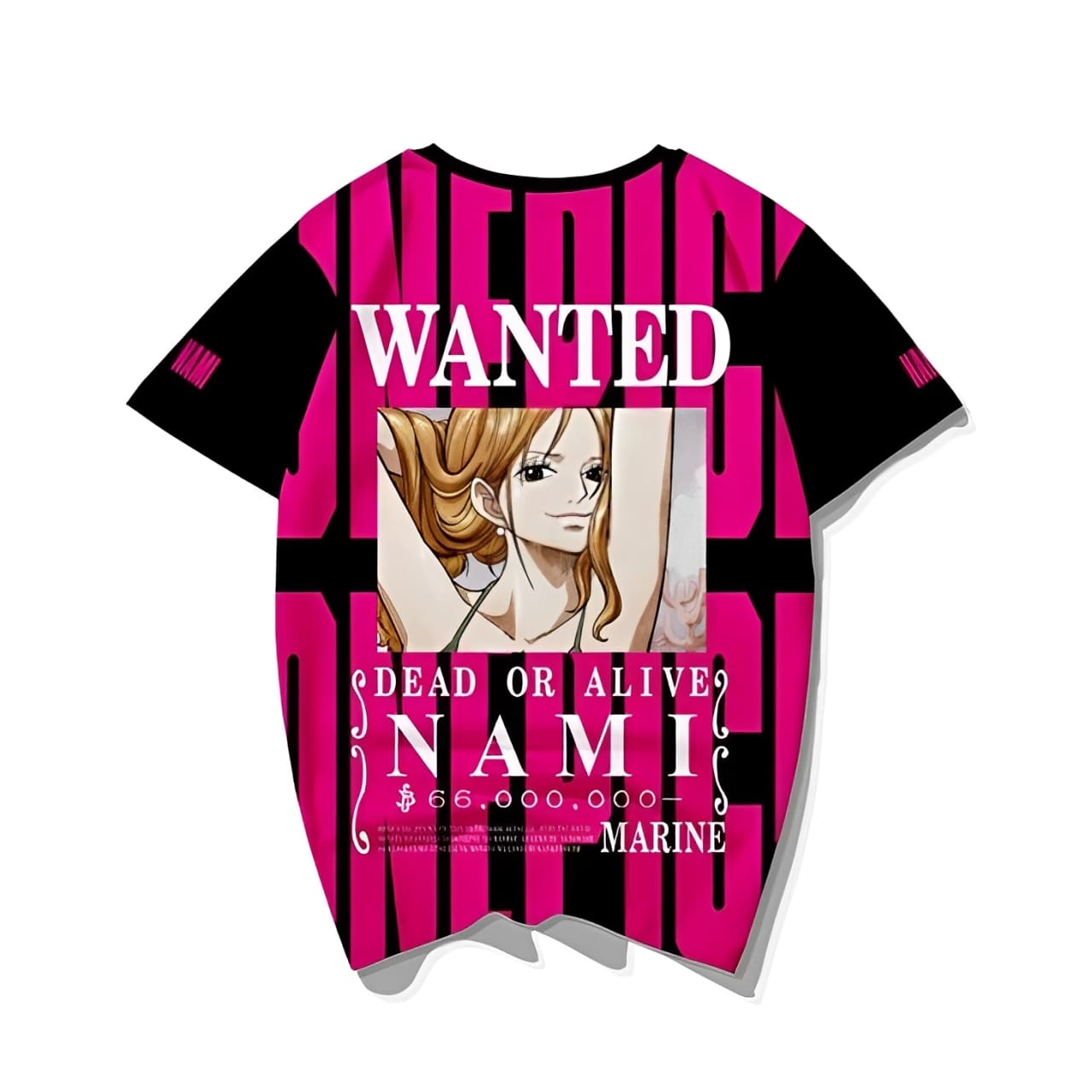 t shirt one piece wanted nami 3