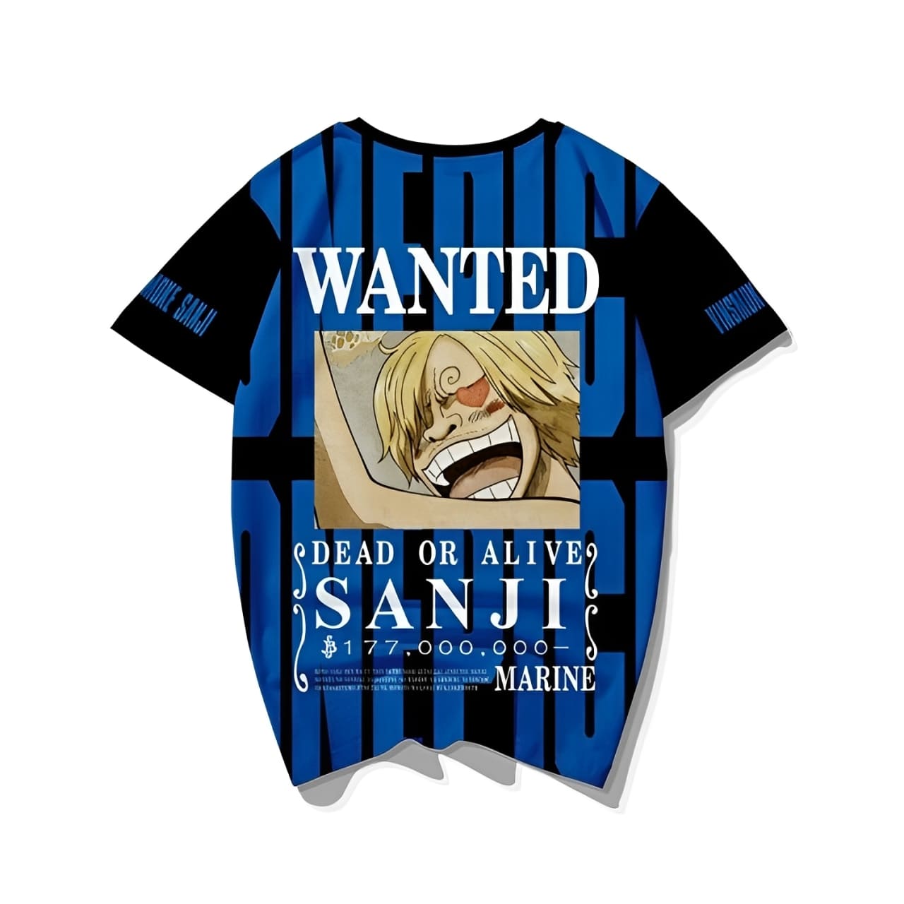 t shirt one piece wanted vinsmoke sanji 3
