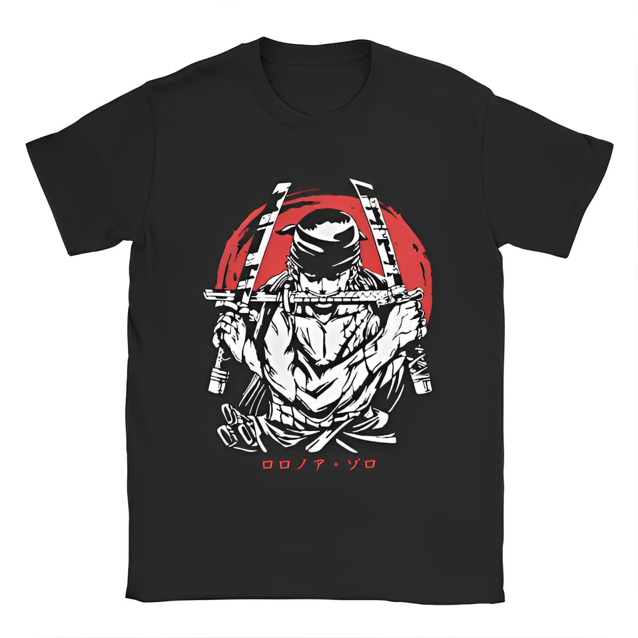 tshirt one piece zoro santoryu black