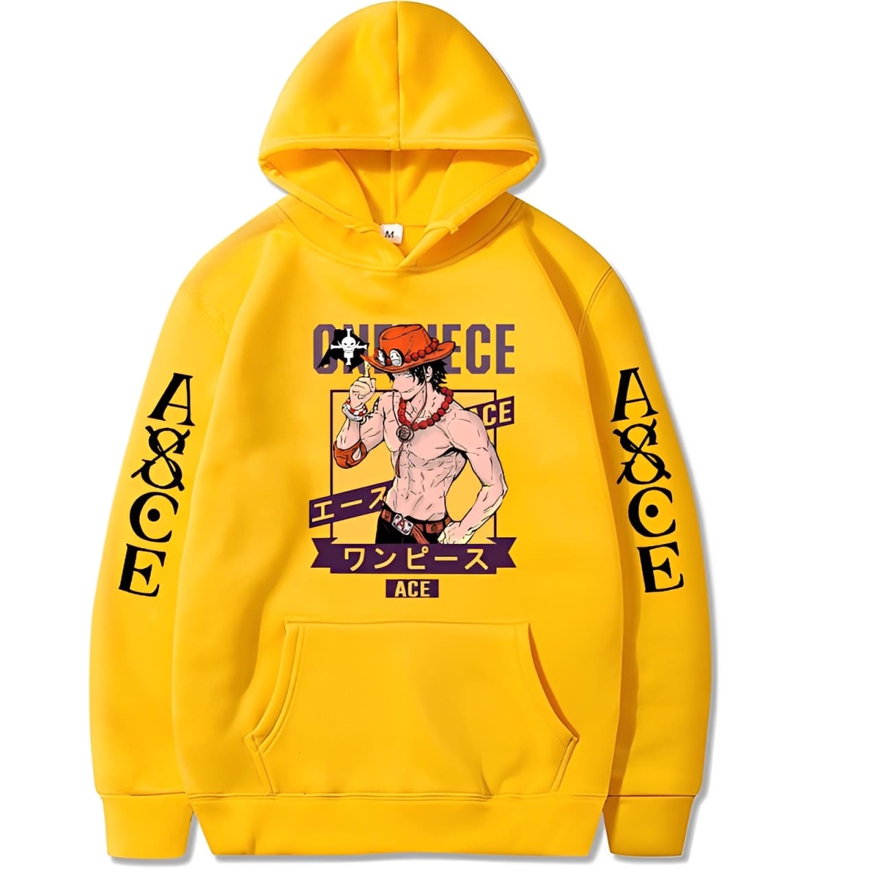 sweatshirt one piece ace asce yellow