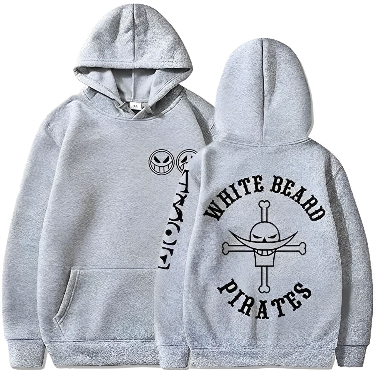 sweatshirt one piece ace barbe blanche grey