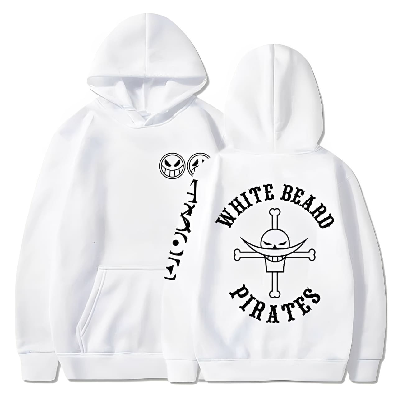 sweatshirt one piece ace barbe blanche white