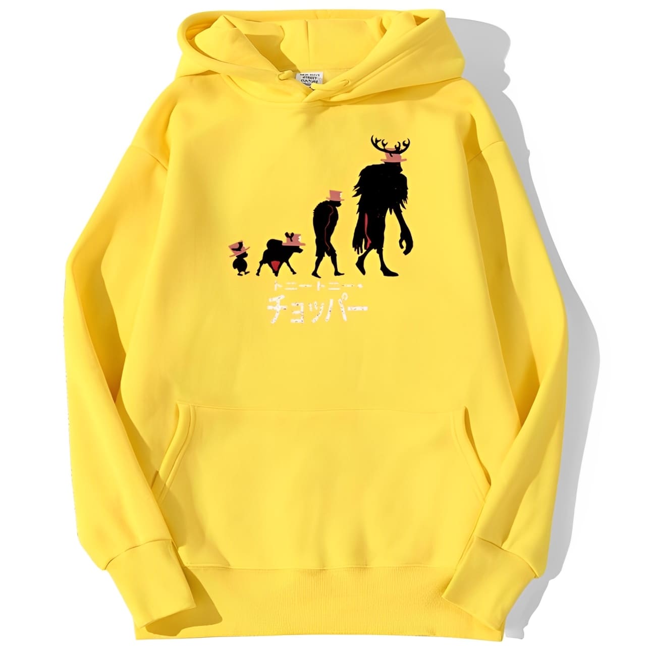 sweatshirt hoodie one piece chopper point jaune