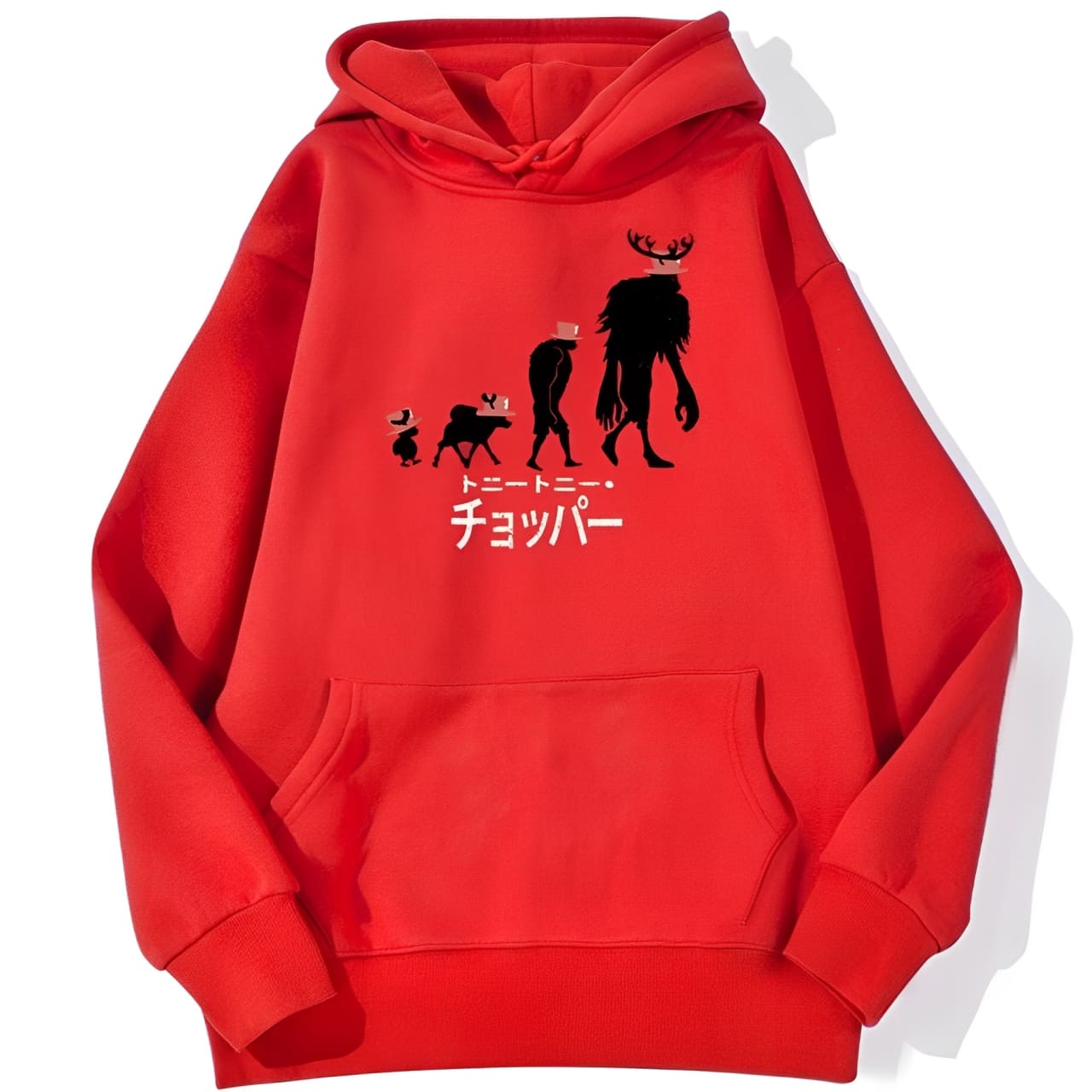 sweatshirt hoodie one piece chopper point rouge