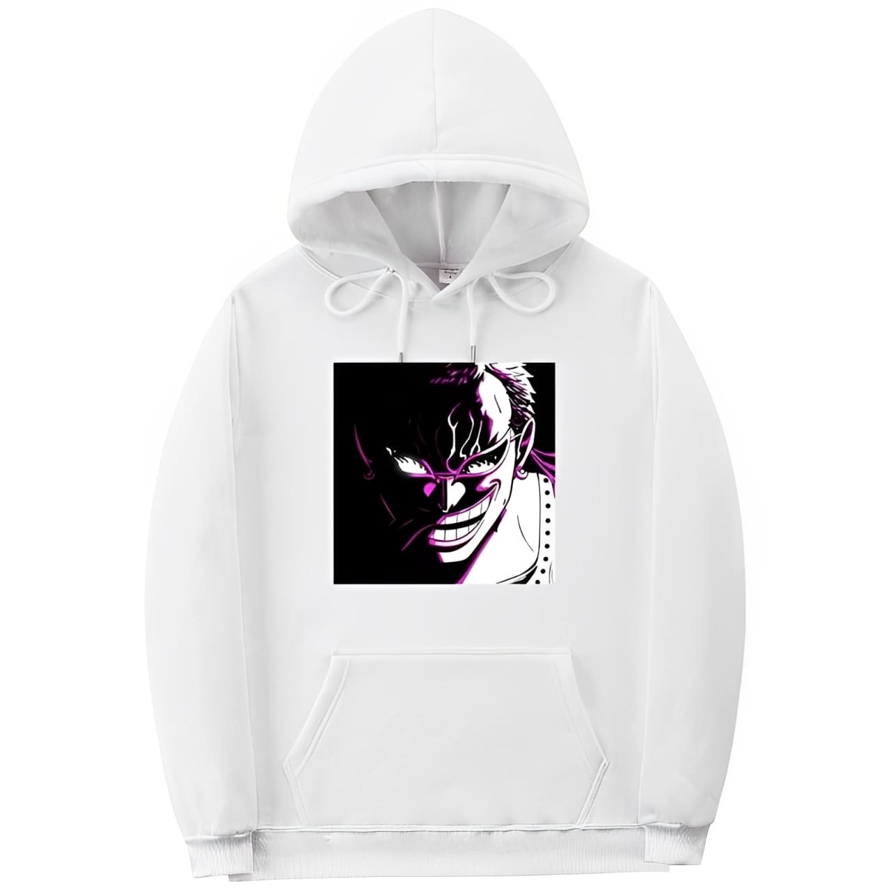 sweatshirt one piece doflamingo blanc