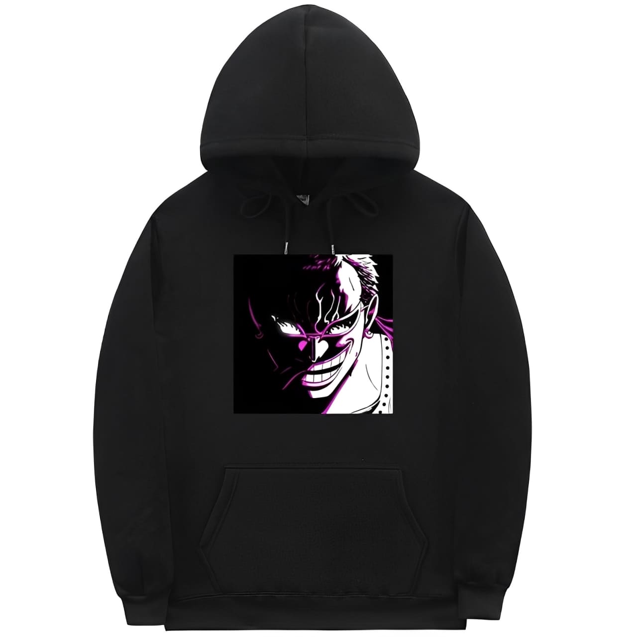 sweatshirt one piece doflamingo noir