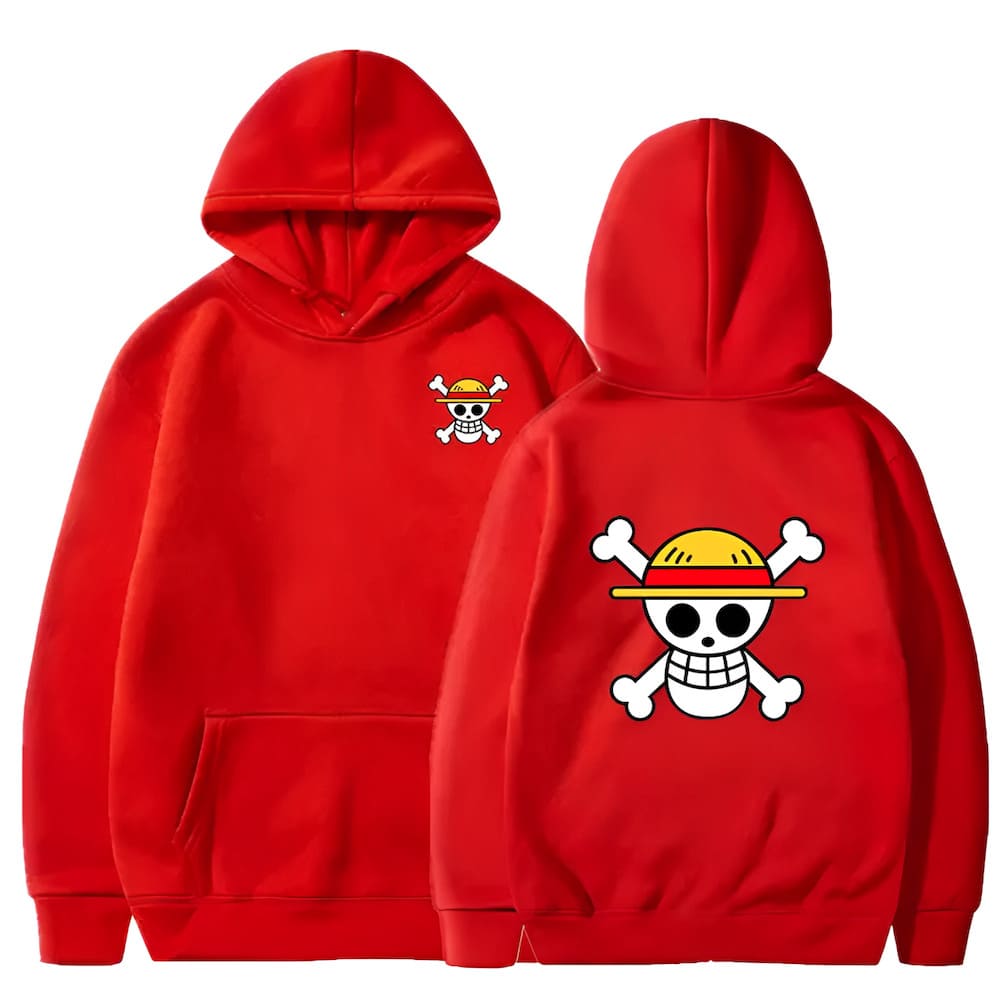 sweatshirt one piece double logo red