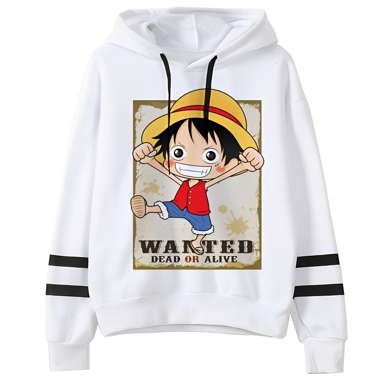 sweatshirt hoodie one piece luffy cute wanted