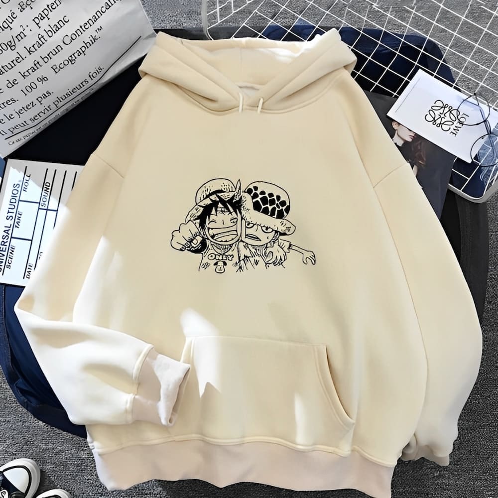 sweatshirt one piece kid luffy law 2