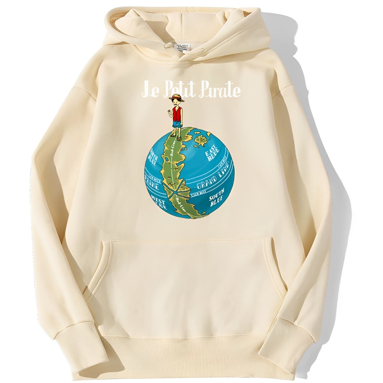 sweatshirt hoodie one piece petit pirate beige