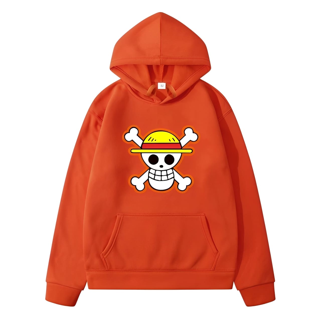 sweatshirt hoodie one piece logo orange