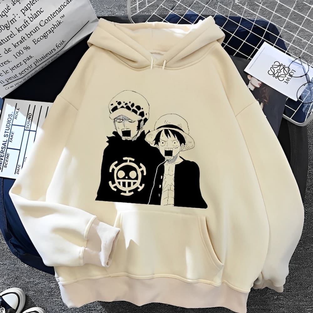 sweatshirt one piece luffy law surpris 2