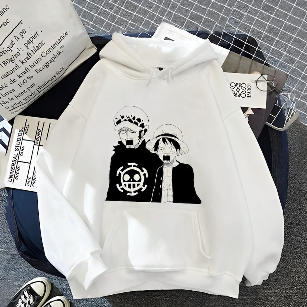 sweatshirt one piece luffy law surpris 1