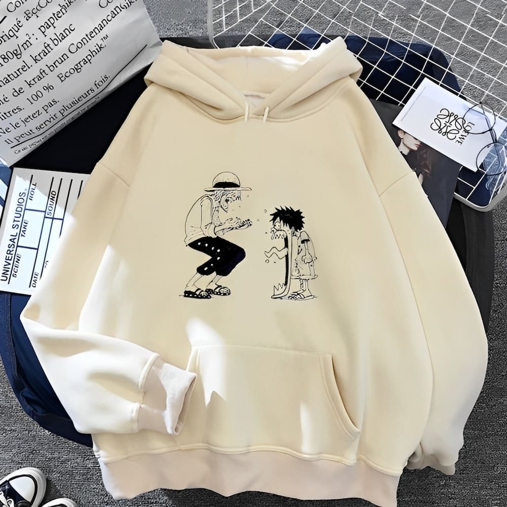 sweatshirt one piece monkey luffy shanks 2
