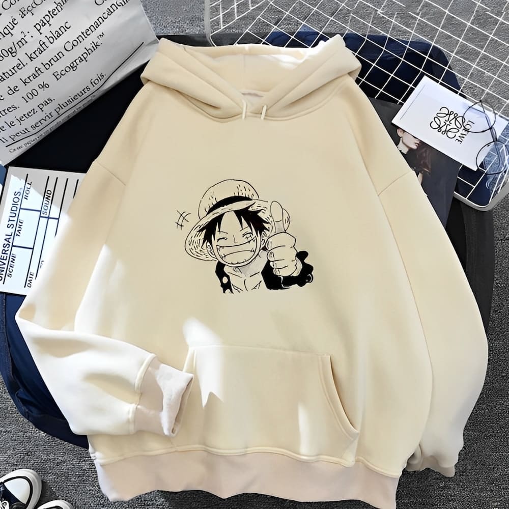 sweatshirt one piece luffy like 1