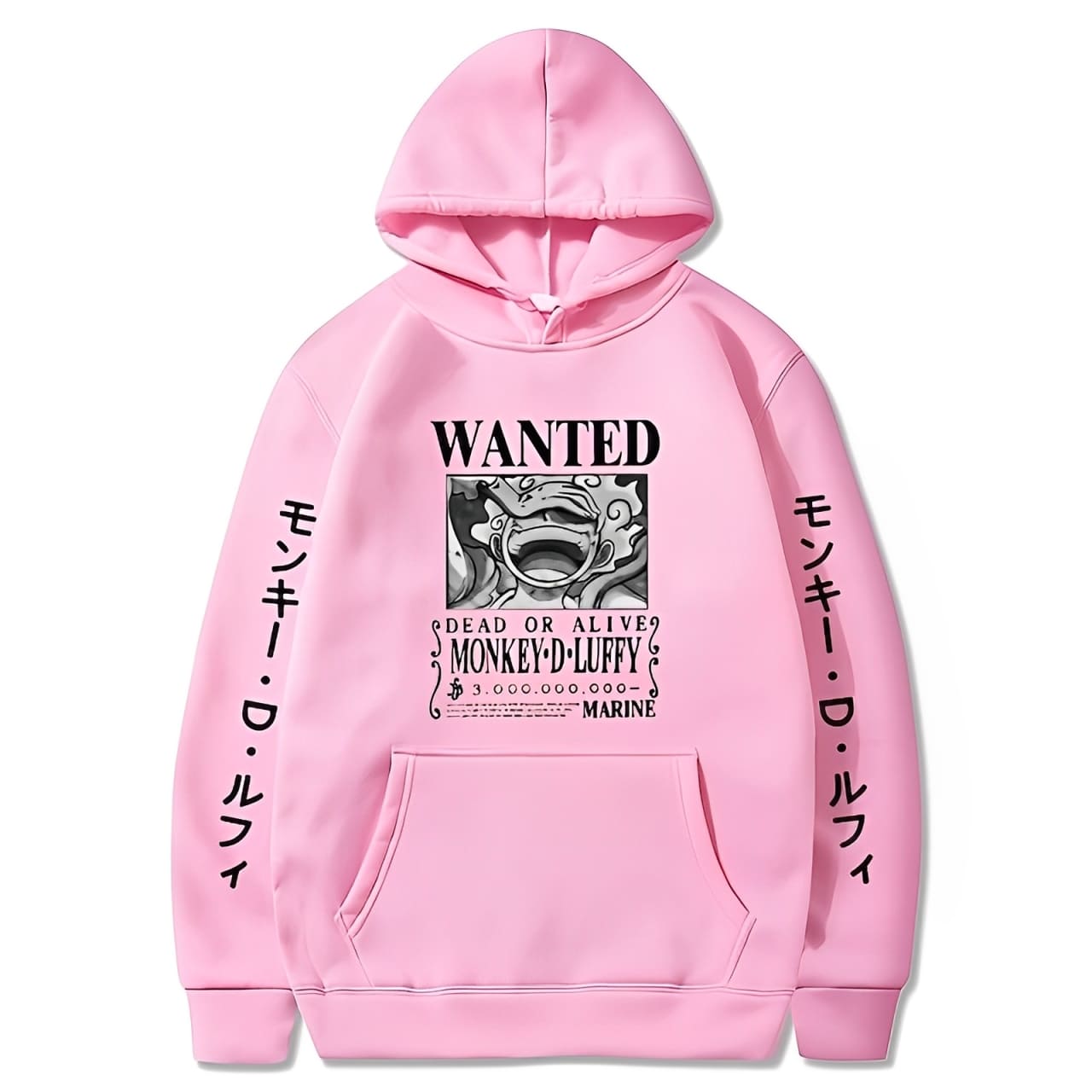 sweatshirt one piece luffy wanted gear 5 pink