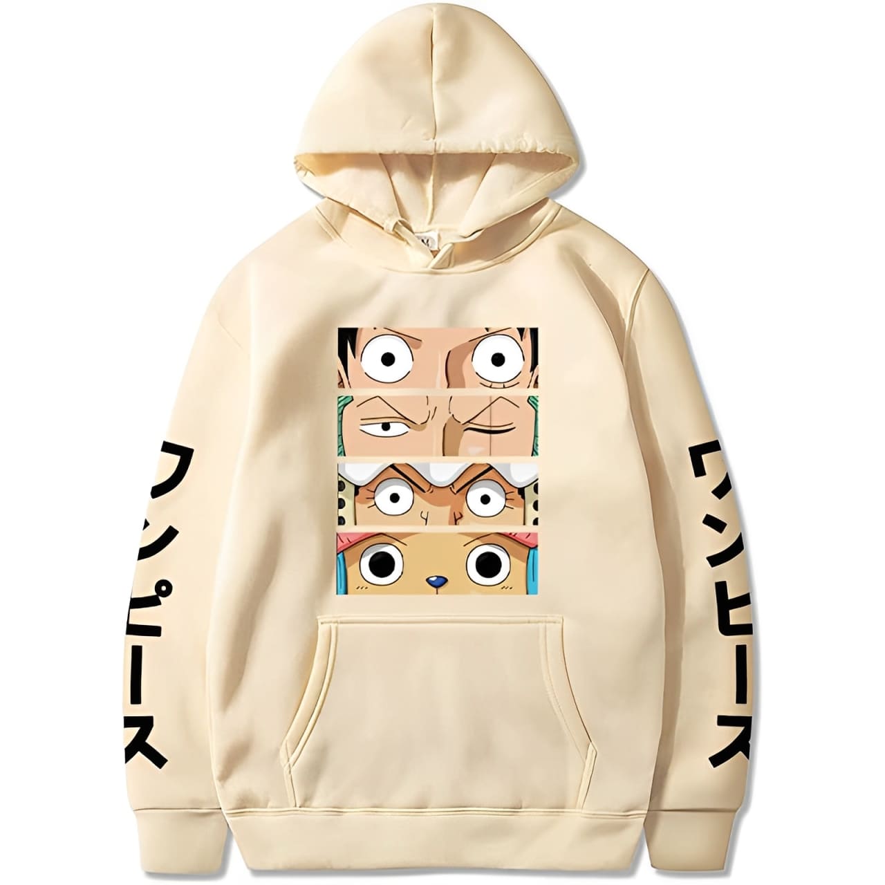 sweatshirt one piece mugiwara eyes beige