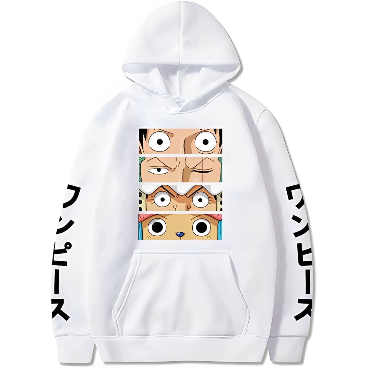 sweatshirt one piece mugiwara eyes white