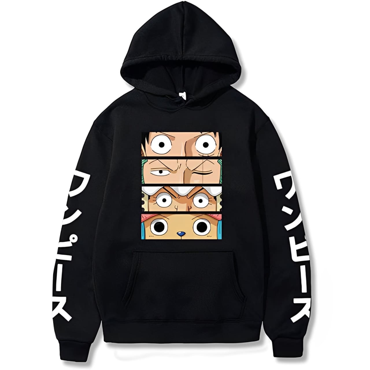 sweatshirt one piece mugiwara eyes black