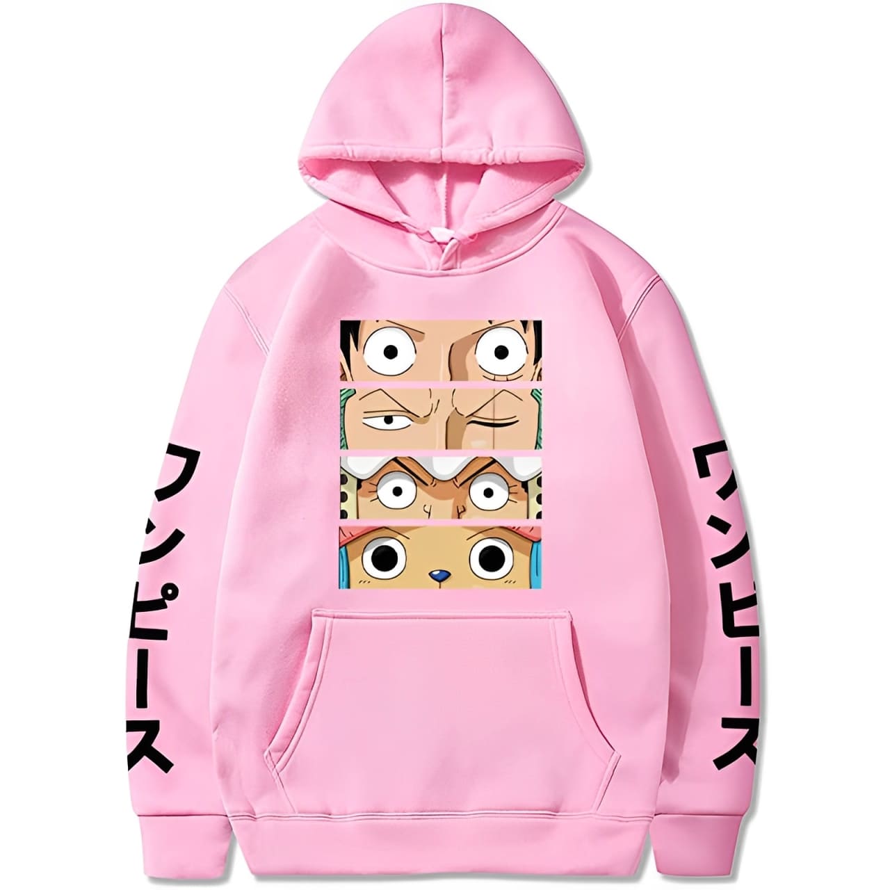 sweatshirt one piece mugiwara eyes pink