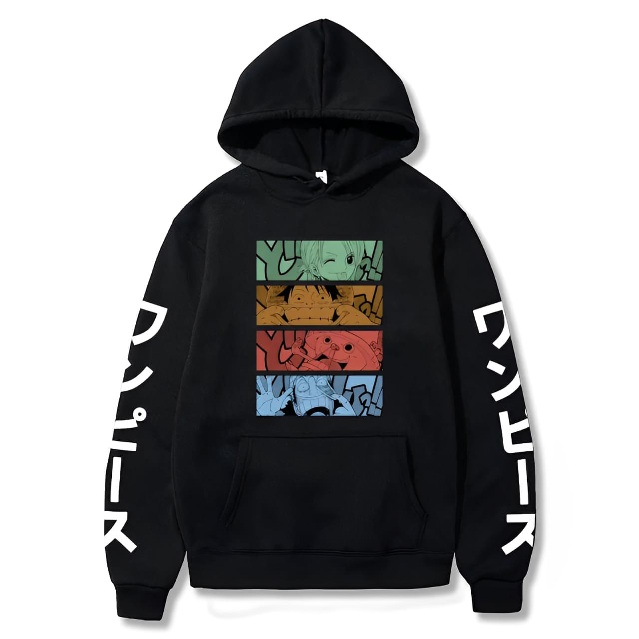 sweatshirt one piece mugiwara wince black