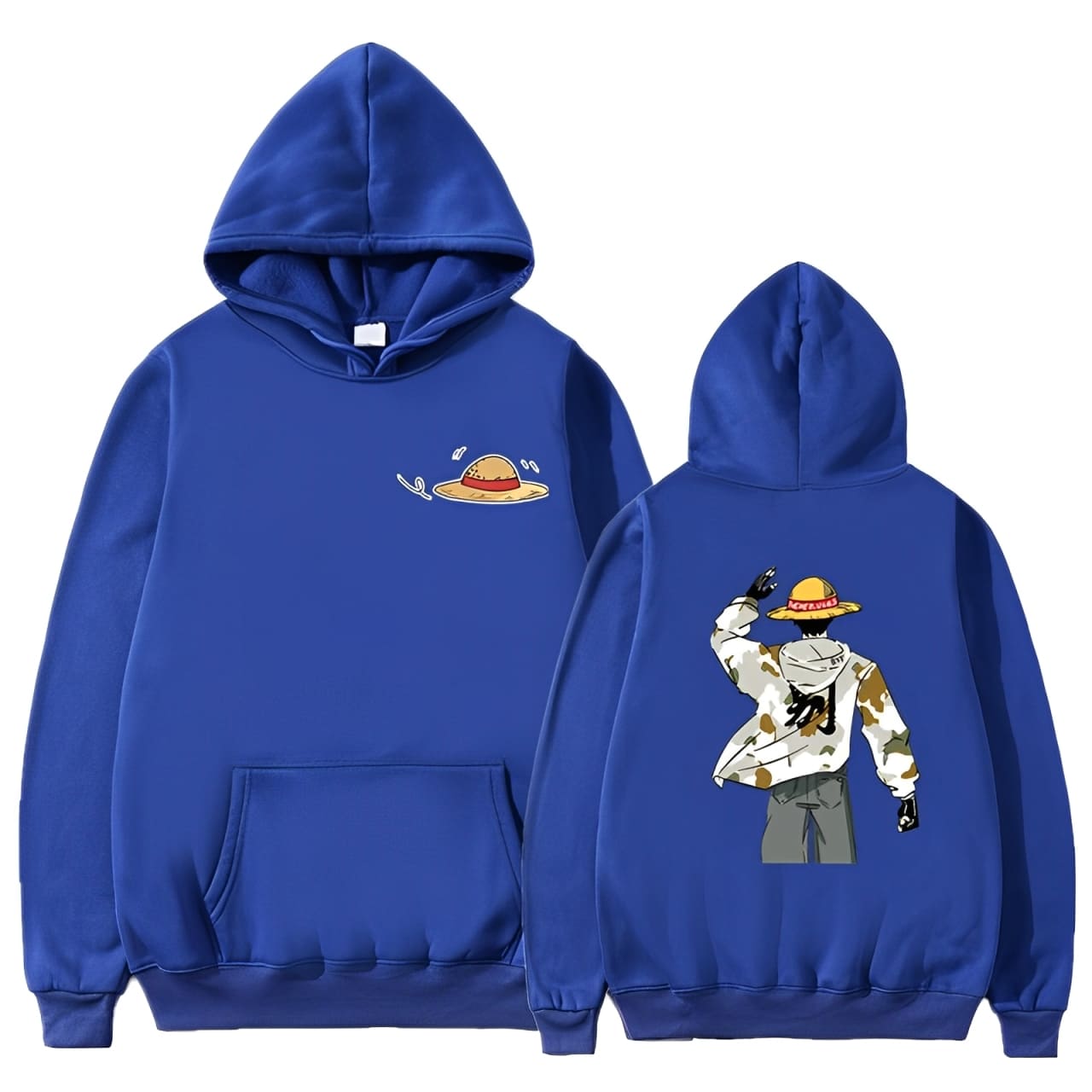 sweatshirt one piece neverules luffy blue