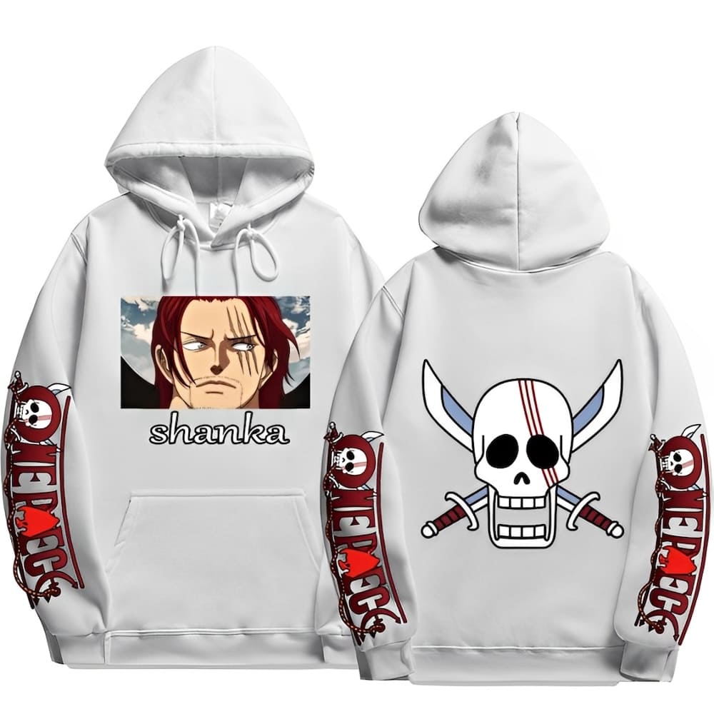 sweatshirt one piece pirate shanks roux white