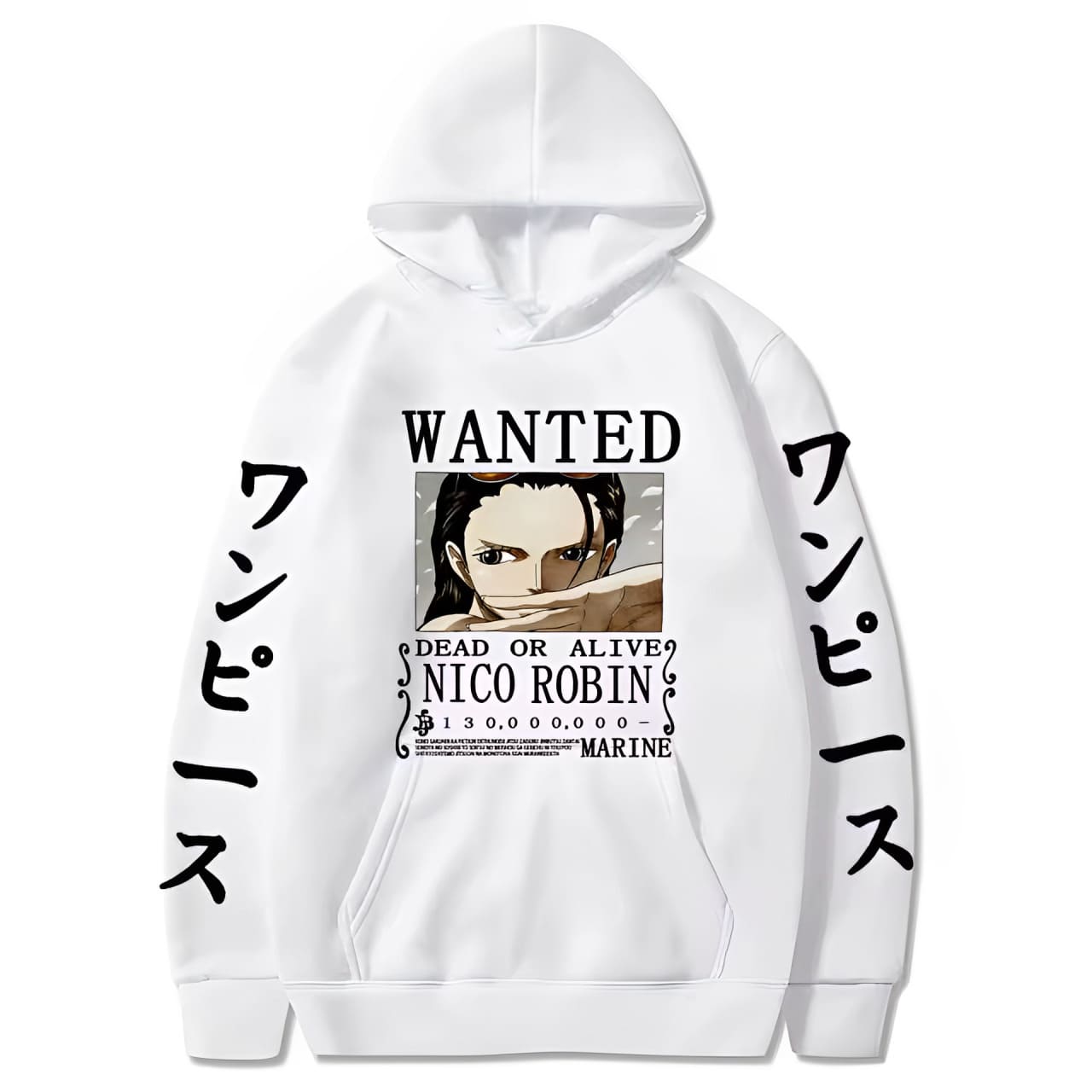 sweatshirt one piece robin wanted white