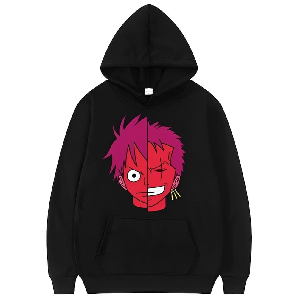 sweatshirt one piece skull black