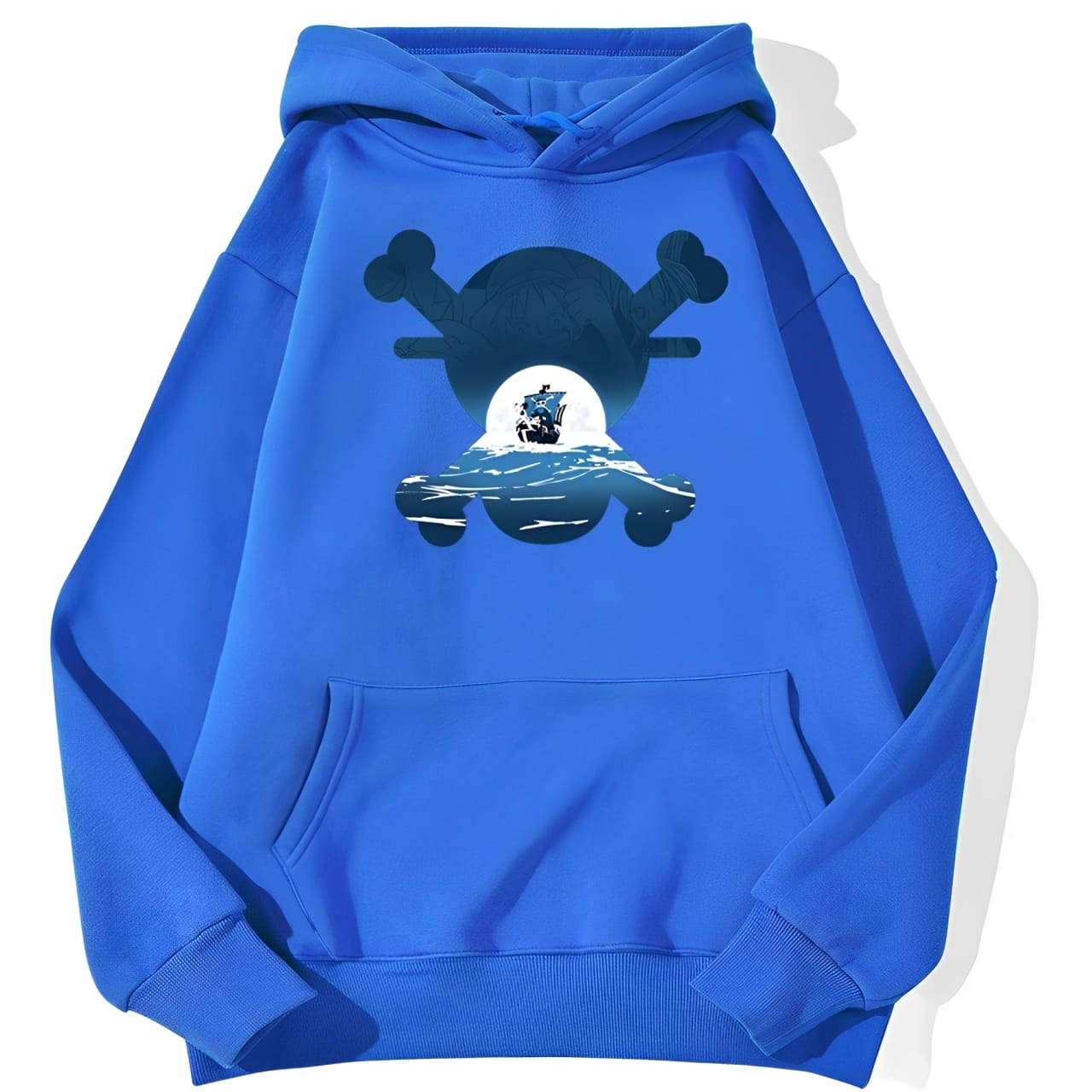 sweatshirt hoodie one piece skull merry bleu
