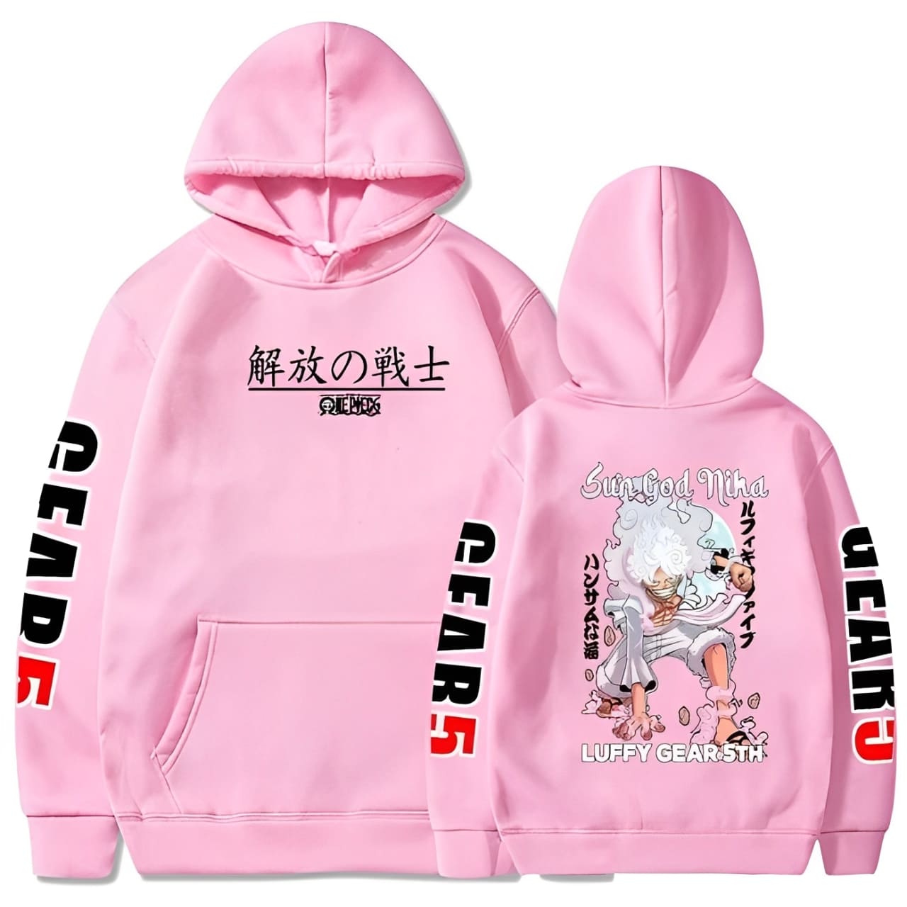 sweatshirt one piece sun god nika pink