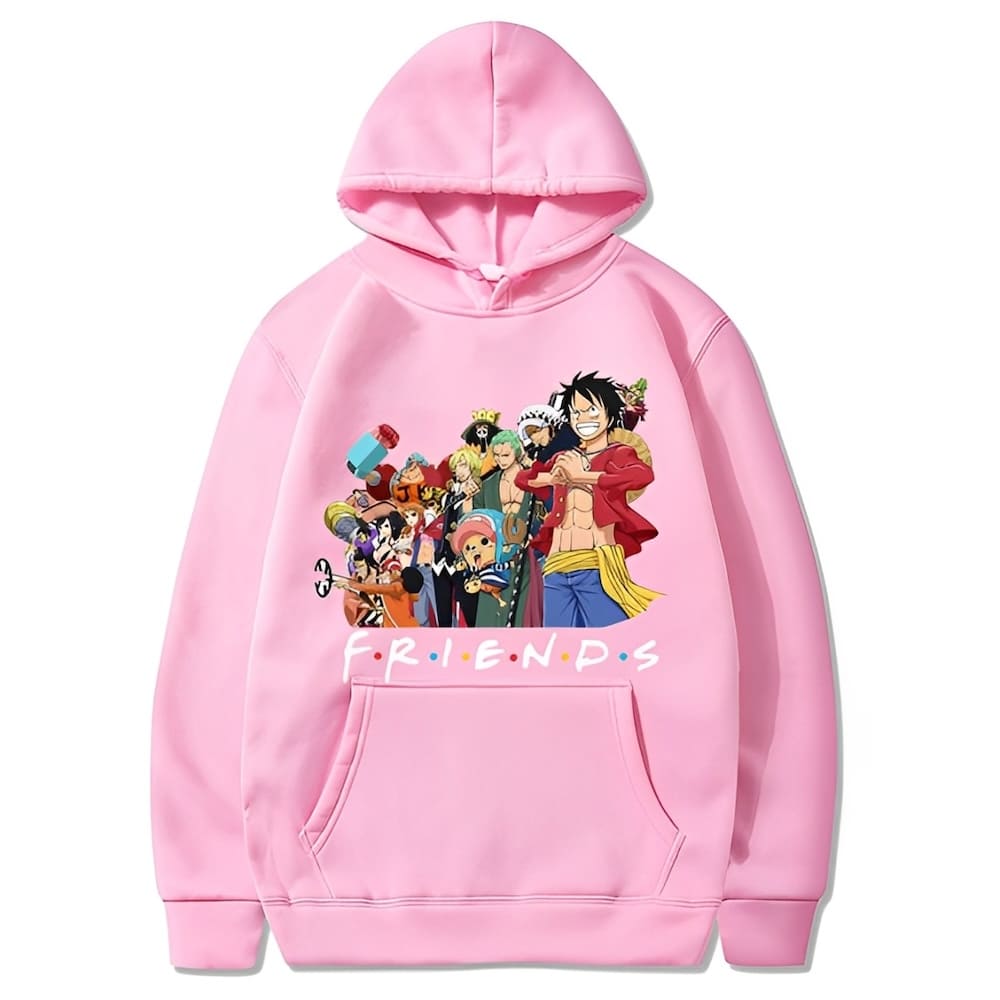 sweatshirt one piece mugiwara friend bunch pink