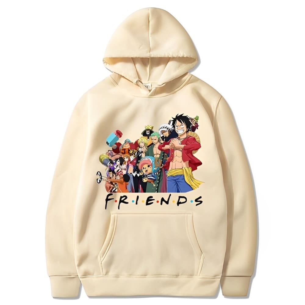 sweatshirt one piece mugiwara friend bunch beige