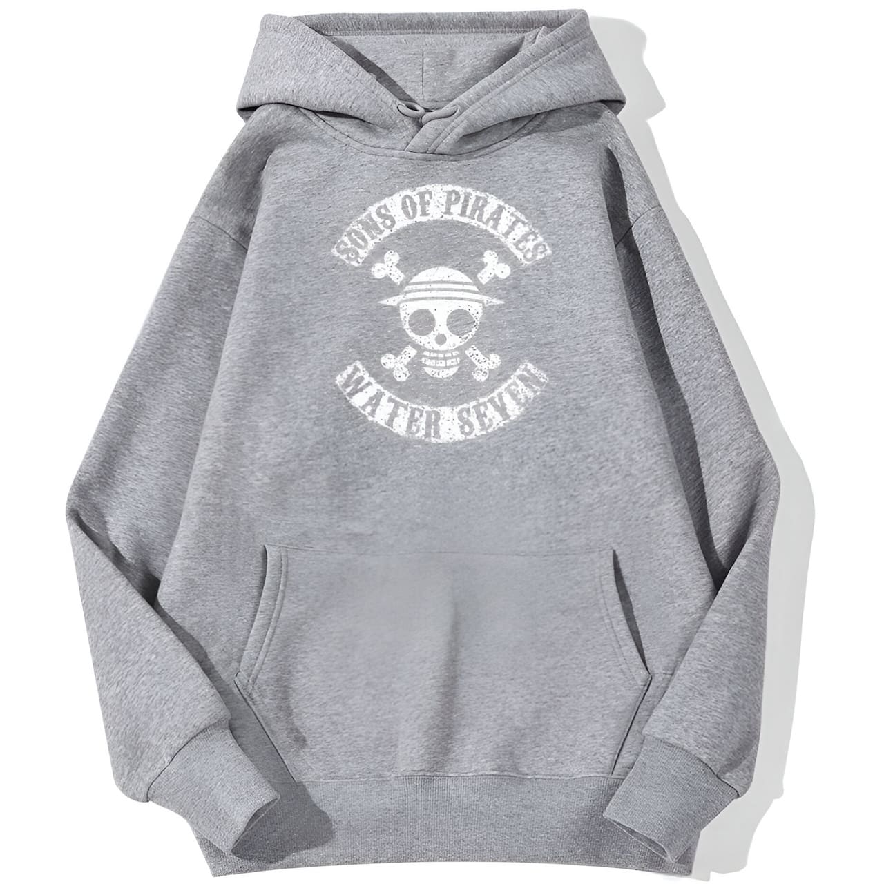 sweatshirt hoodie one piece water seven gris