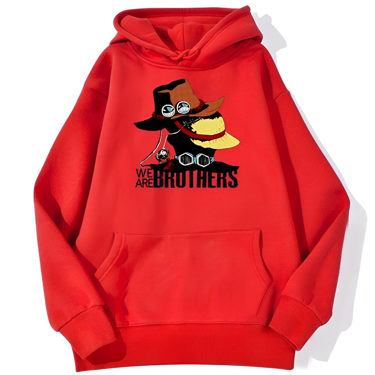 sweatshirt hoodie one piece we are brothers rouge