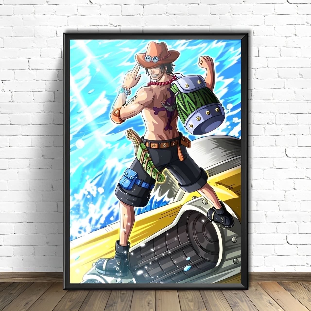 tableau toile one piece portgas ace striker 1