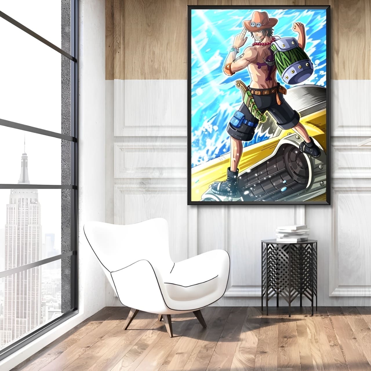 tableau toile one piece portgas ace striker 2