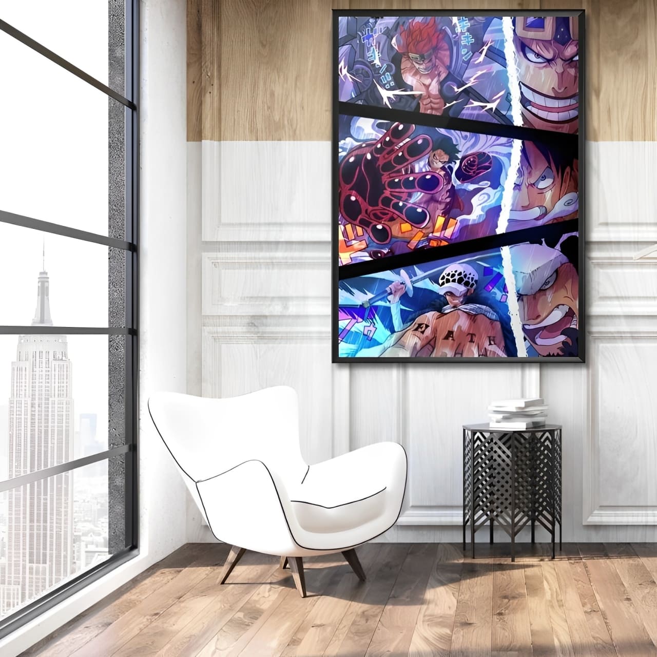 tableau toile one piece aliance luffy law kid 2