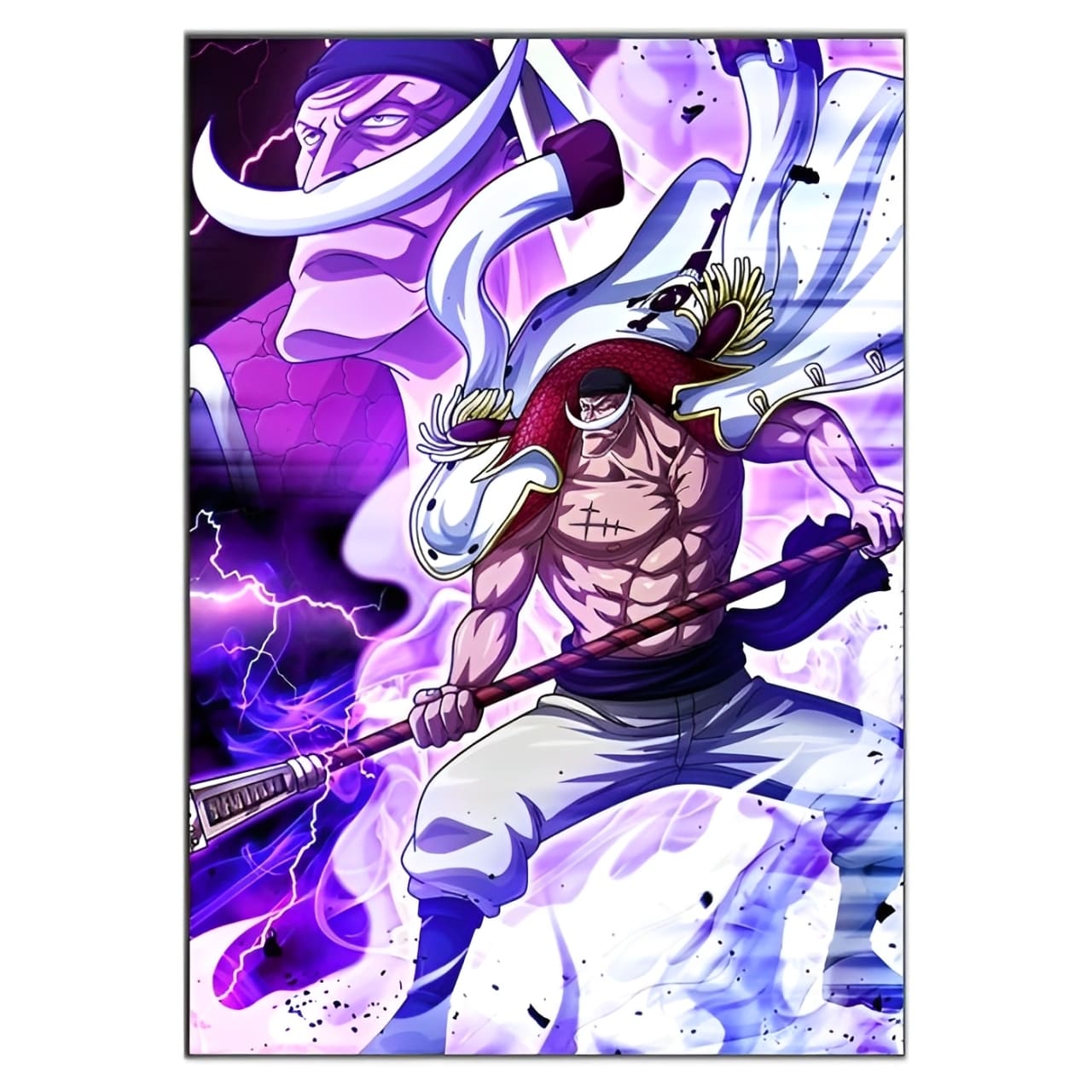 tableau toile one piece barbe blanche 3
